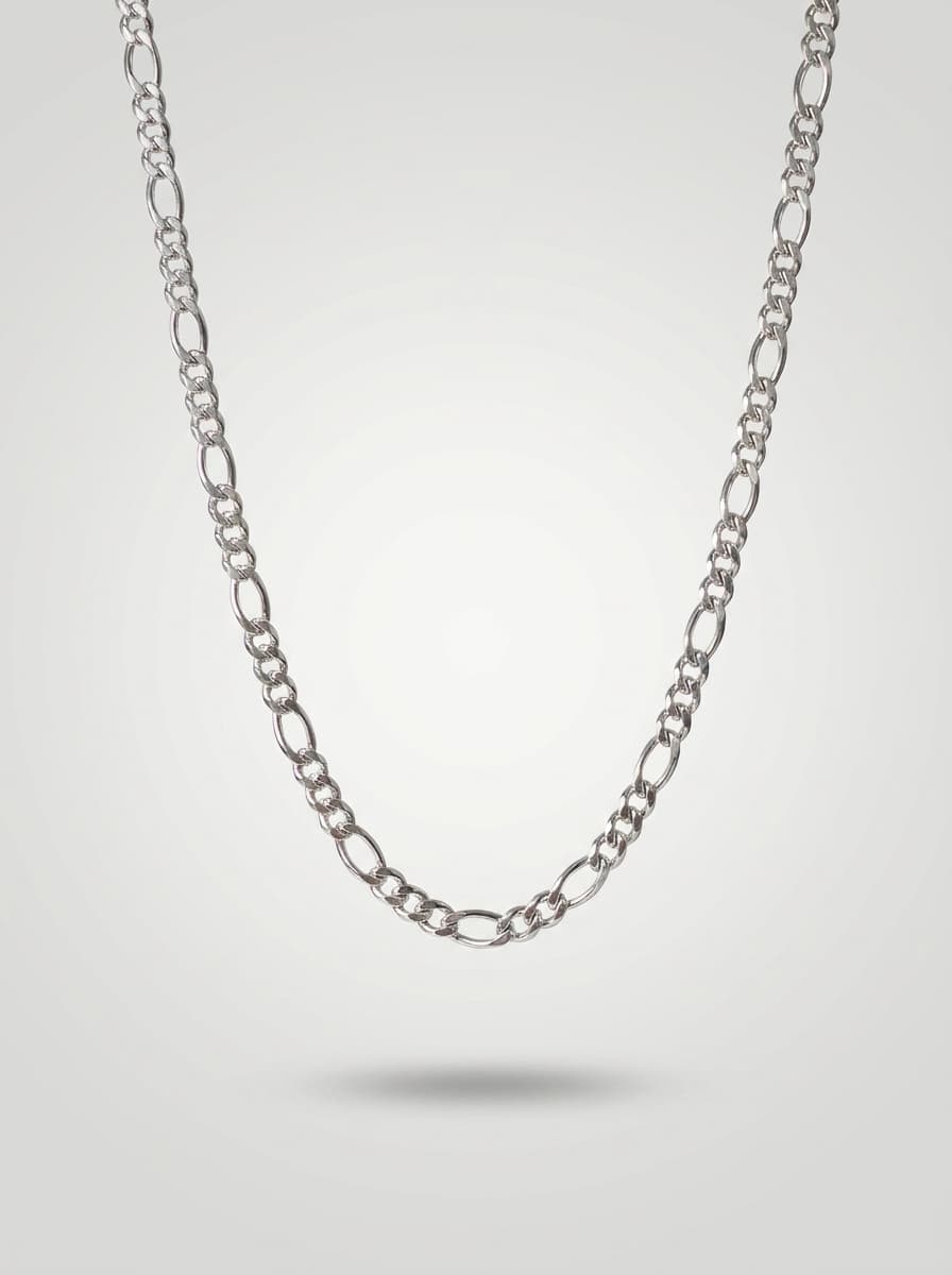 Minimal Silver Oval Link Chain Necklace