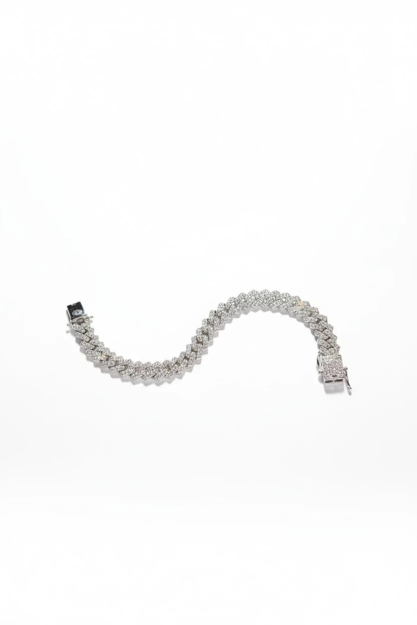 Cubic Zirconia Cuban Link Bracelet