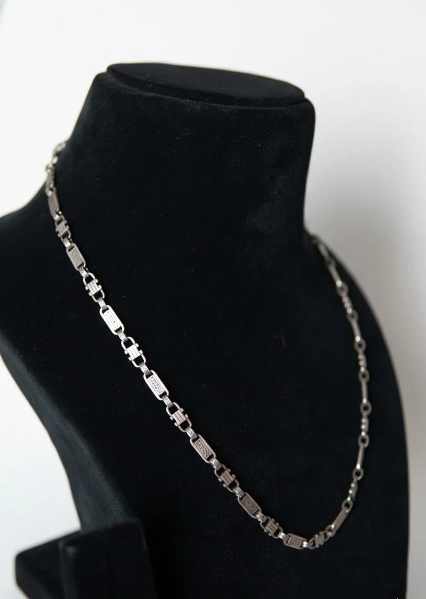 Pure Silver Strip Chain