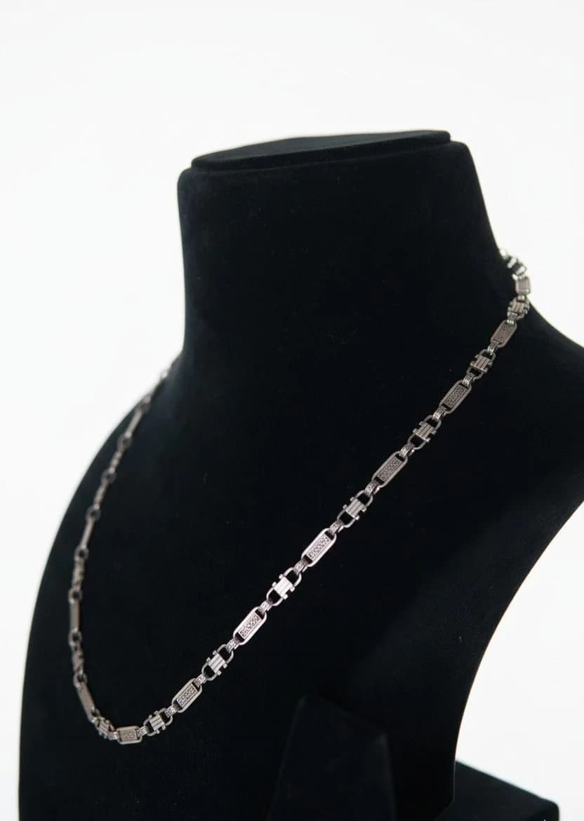 Pure Silver Strip Chain