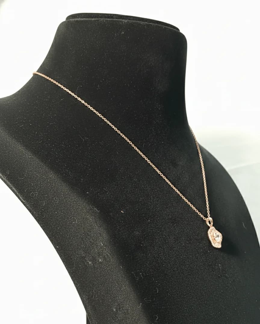 Crystal Halo Pendant Necklace