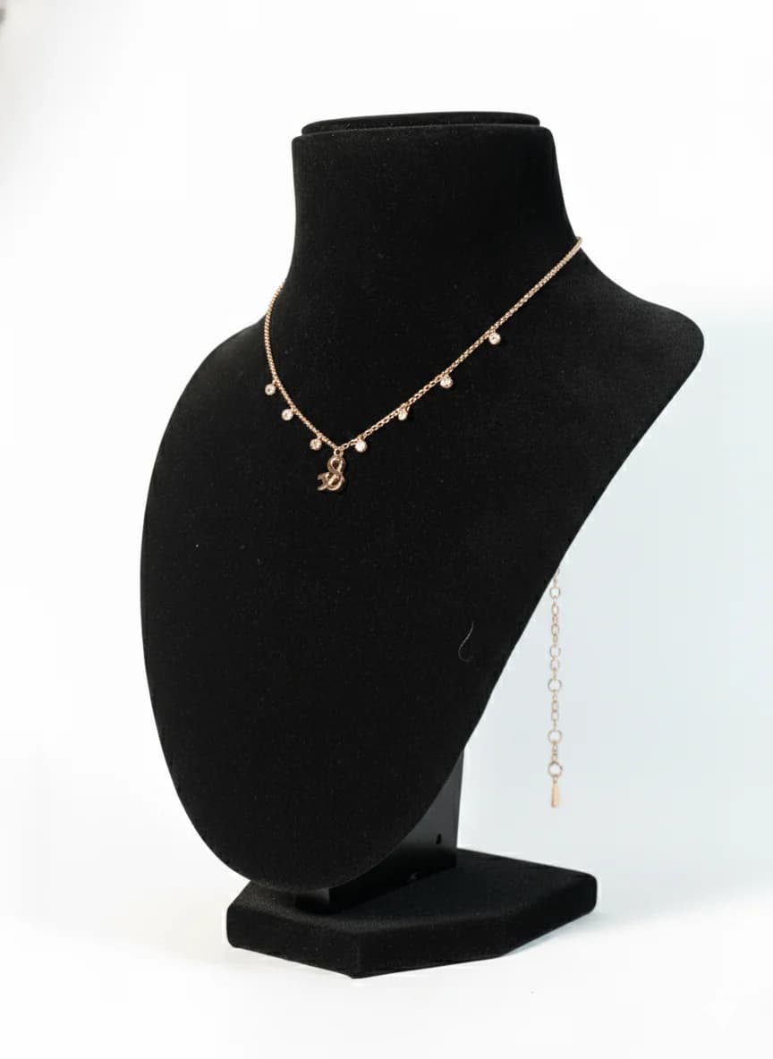 & Symbol Rose Gold Chain Necklace