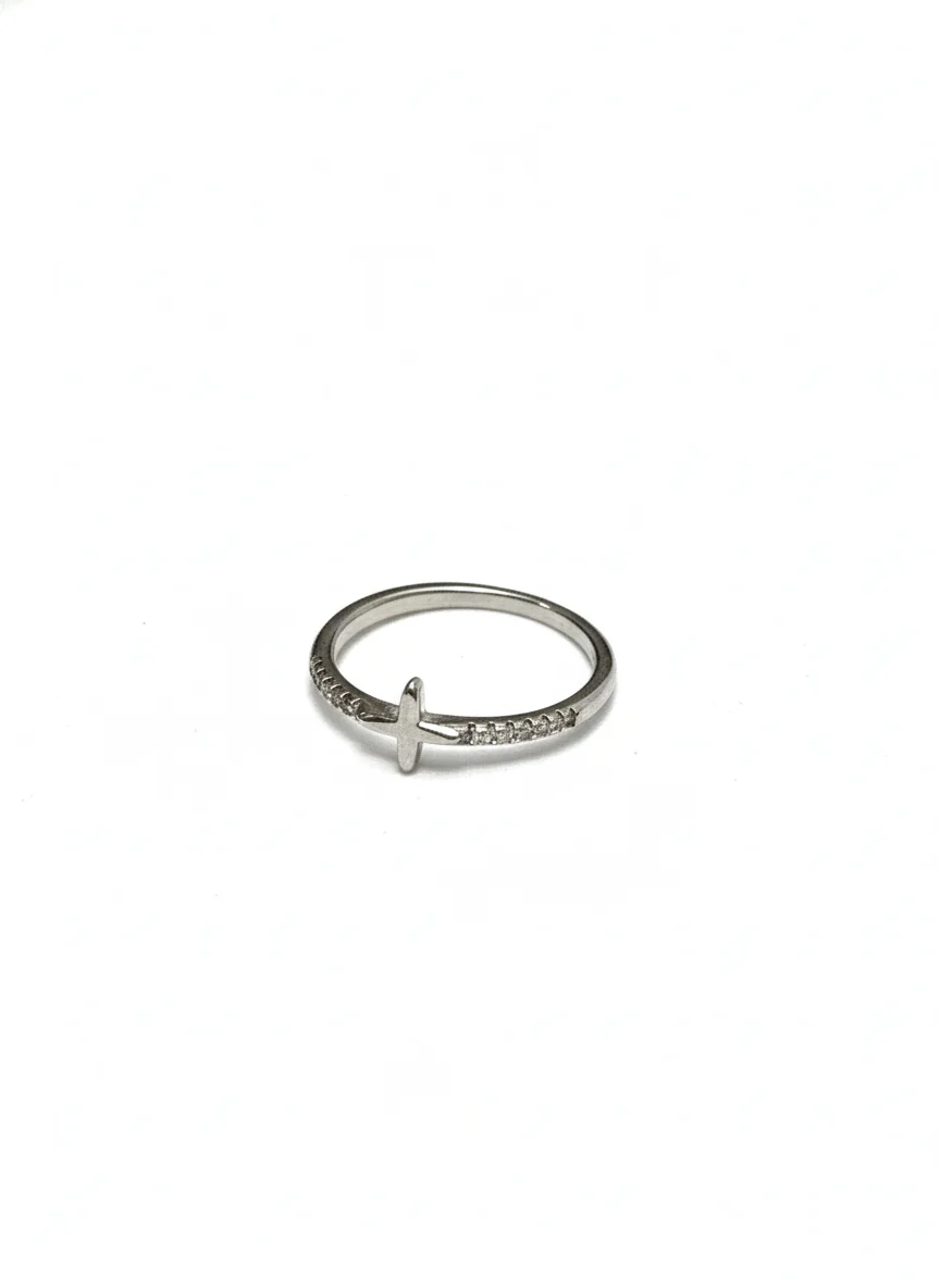 Silver Cross Ring