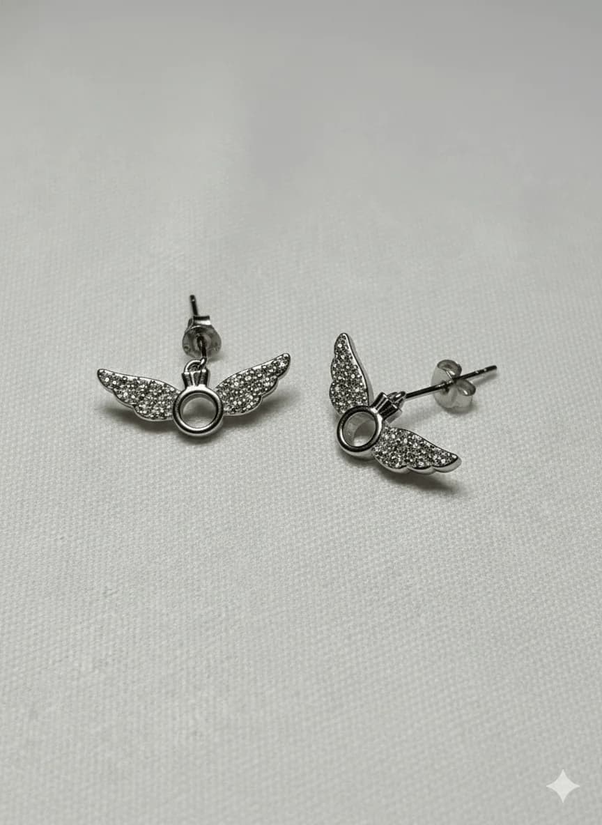 Silver Wing Earrings