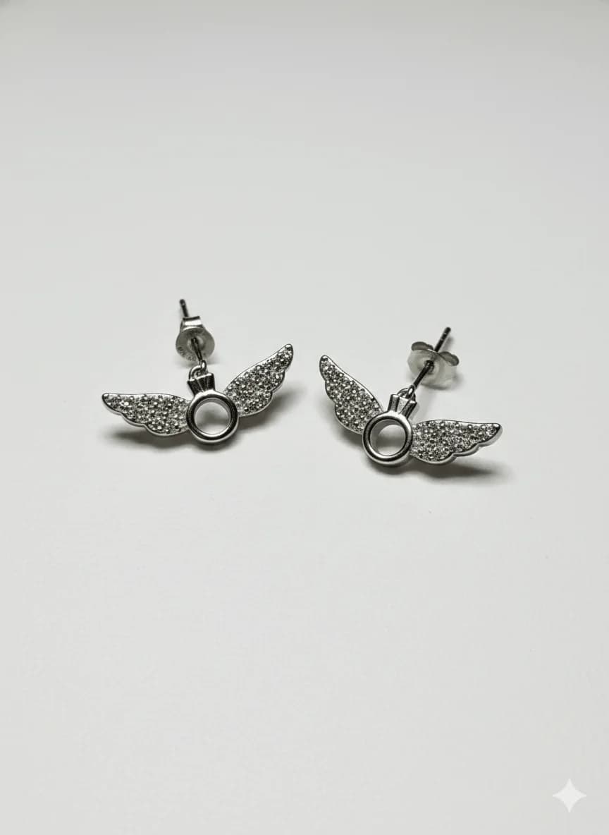 Silver Wing Earrings
