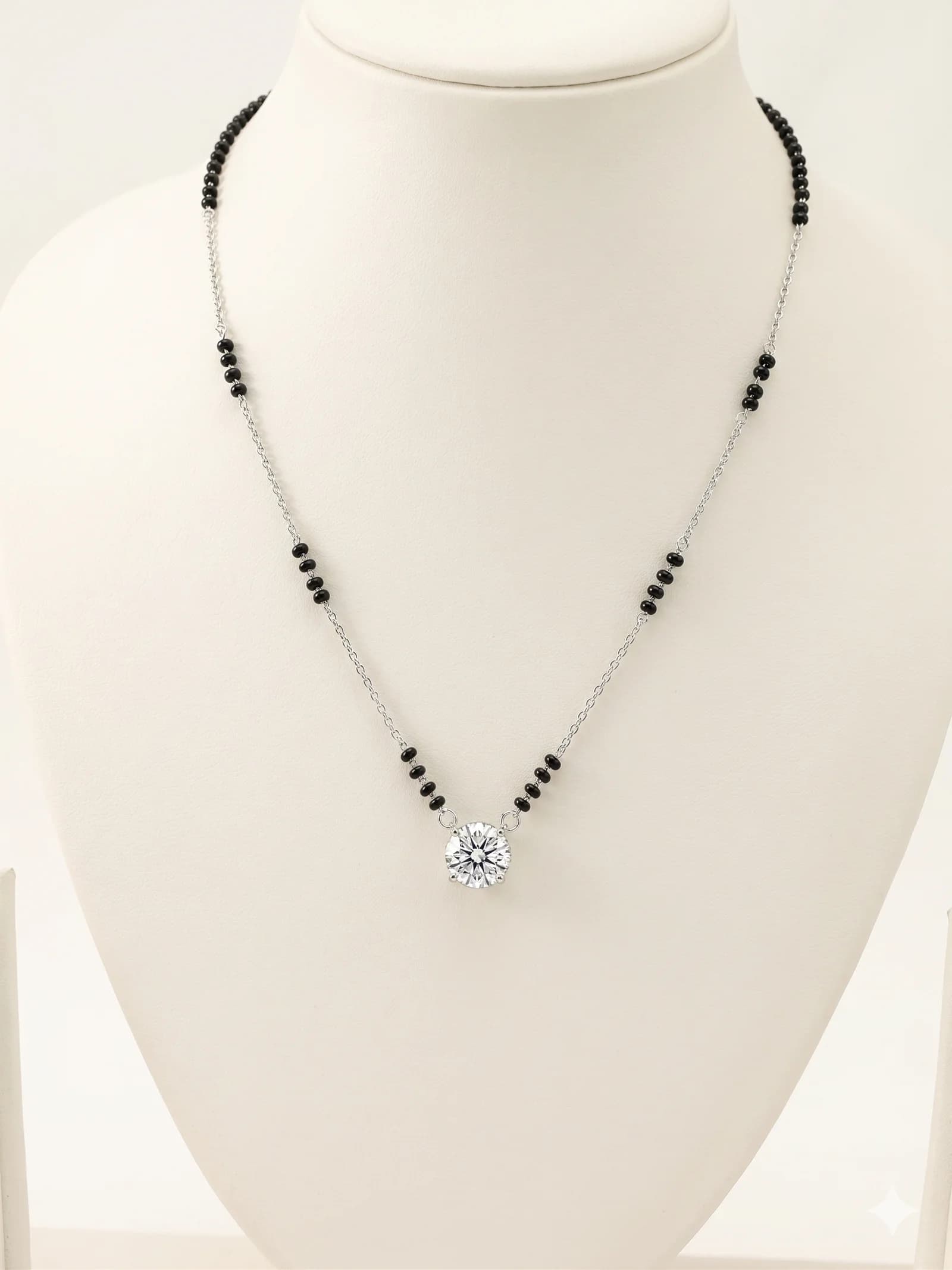 Elegant Solitaire Mangalsutra Necklace