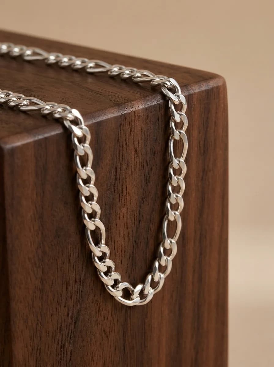 Minimal Silver Oval Link Chain Necklace