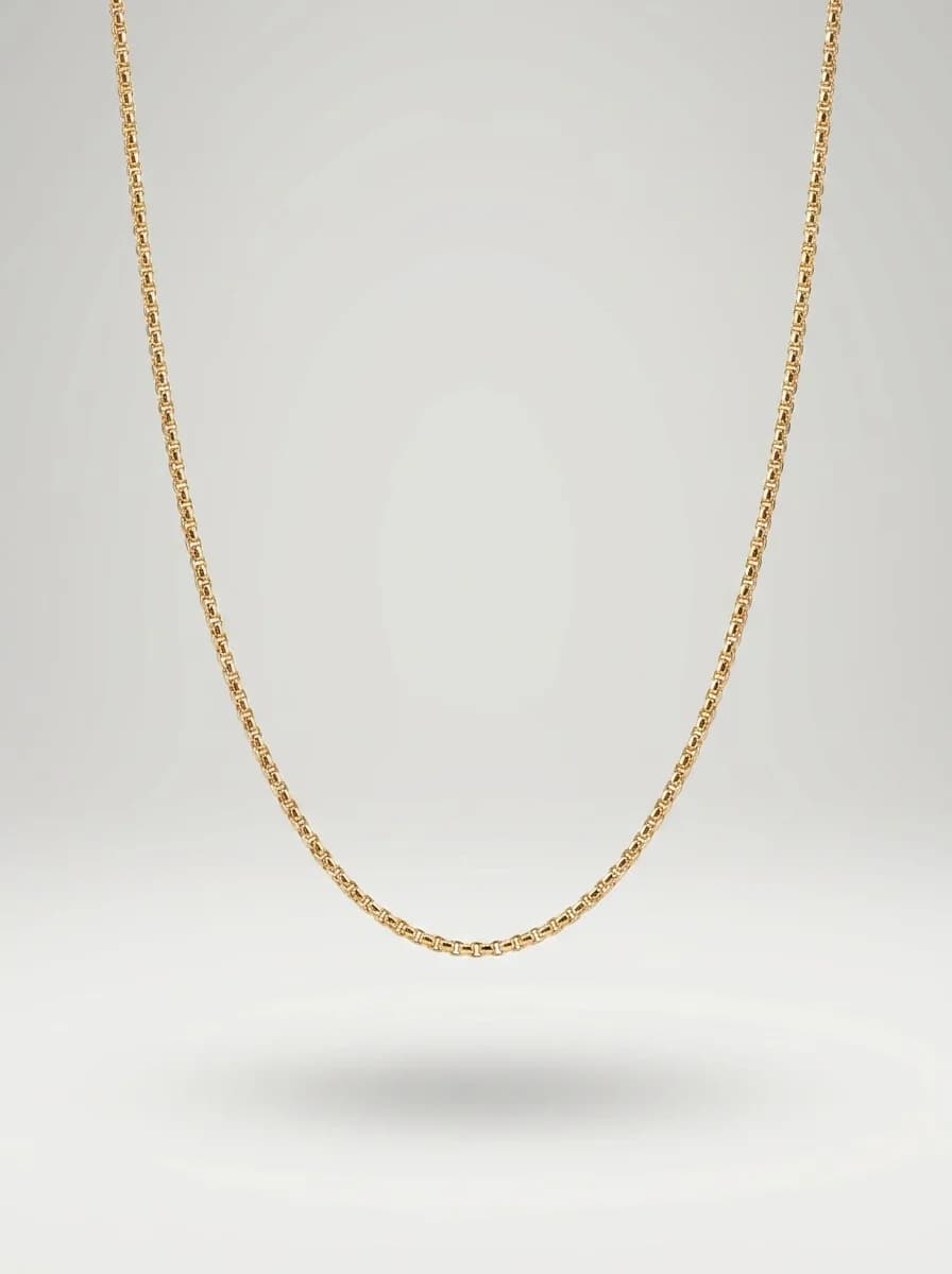Classic Gold Rope Chain Necklace