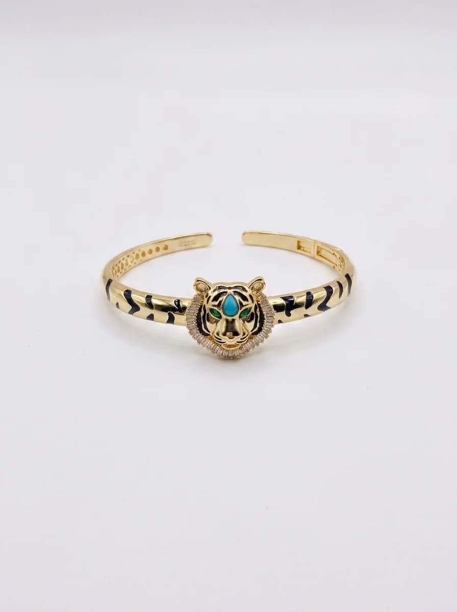 Royal Tiger Designer Open Bracelet